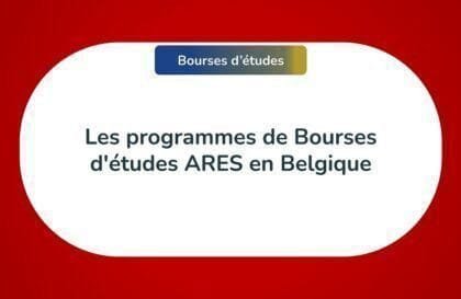 bourses études ARES Belgique