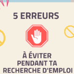 erreurs à éviter lors de la recherche d'emploi