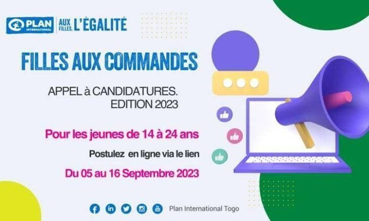 Appel a candidatures Filles aux Commandes edition 2023