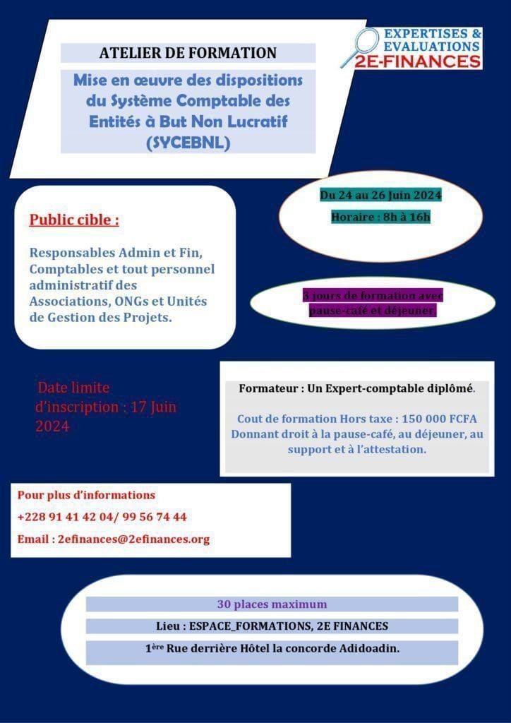 Formation Intensive pour Gérer les Entités à But Non Lucratif