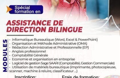 Formation modulaire en assistance de direction bilingue