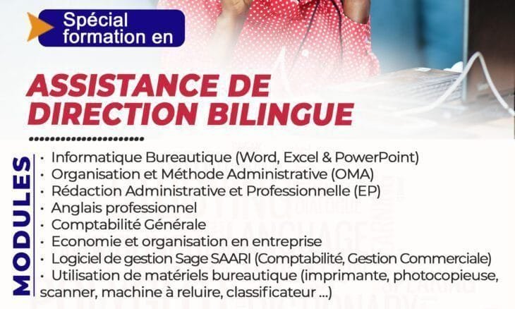 Formation modulaire en assistance de direction bilingue
