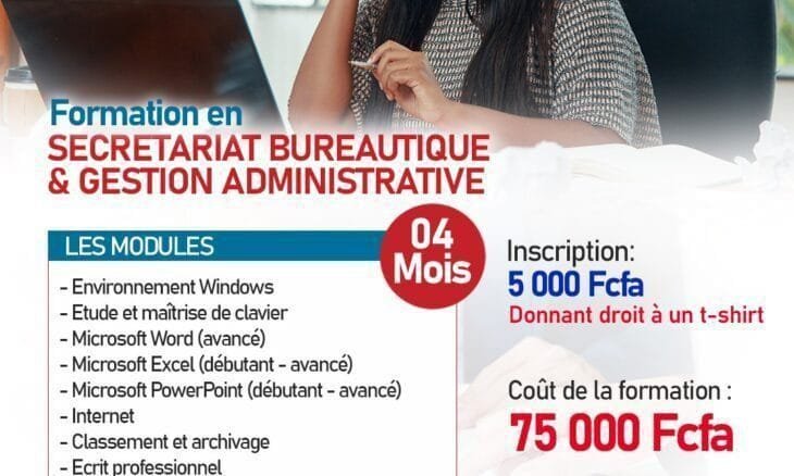 Formation modulaire en secretariat bureautique gestion administrative