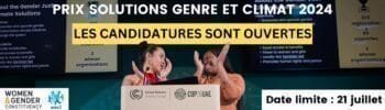 Prix Solutions Genre et Climat 2024