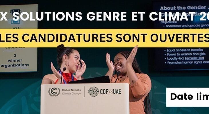 Prix Solutions Genre et Climat 2024