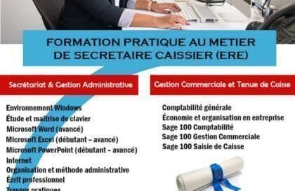 formation secrétariat caisse