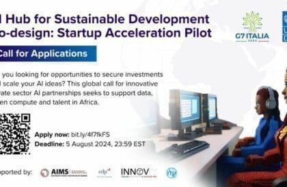Programme d’Accélération des Startups de l’AI Hub pour le Développement Durable