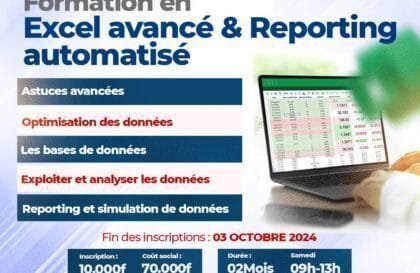 Formation Excel avance reporting automatise