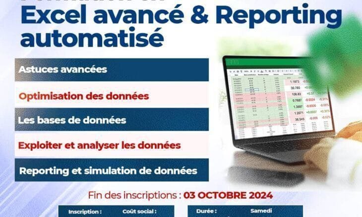 Formation Excel avance reporting automatise