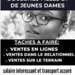 recrutement jeunes filles et dames