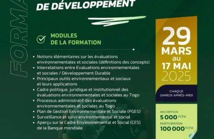 Formation sauvegardes environnementales et sociales