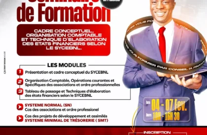 formation elaboration des etats financiers selon le SYCEBNL