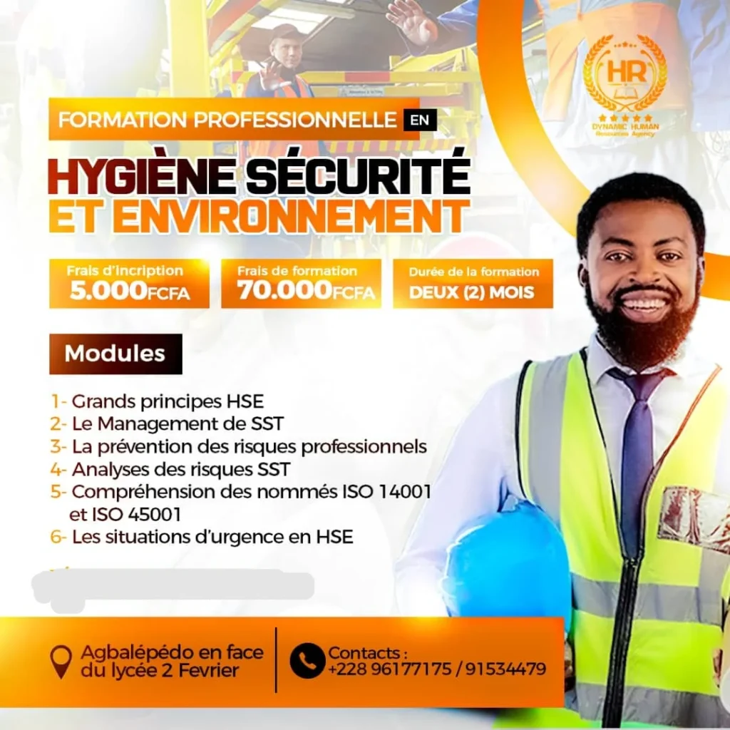 formation professionnelle en hygiene securite et environnement