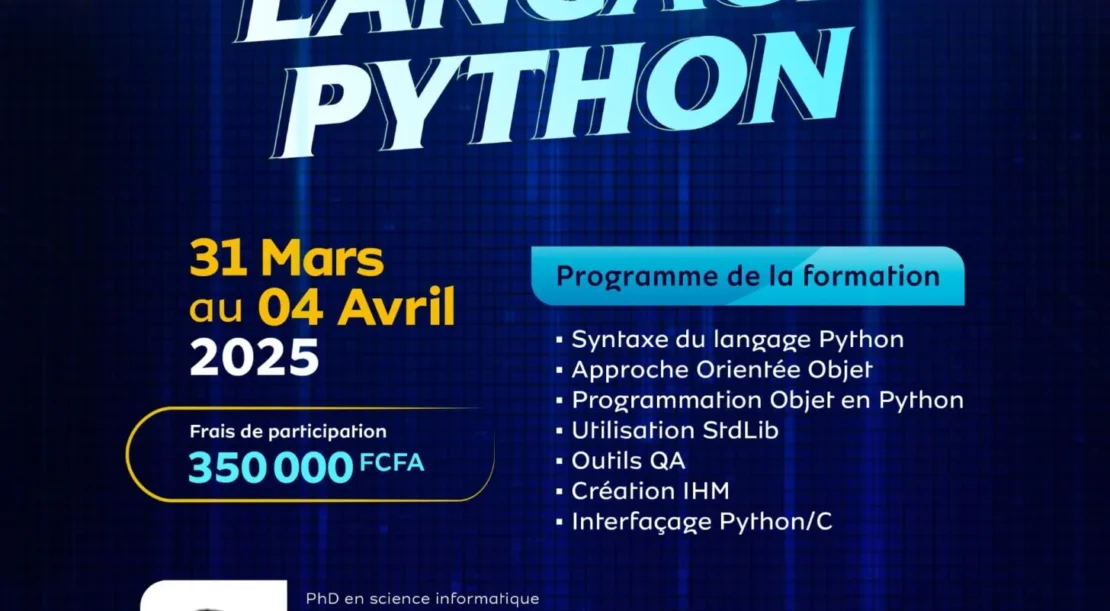 formation sur le langage python