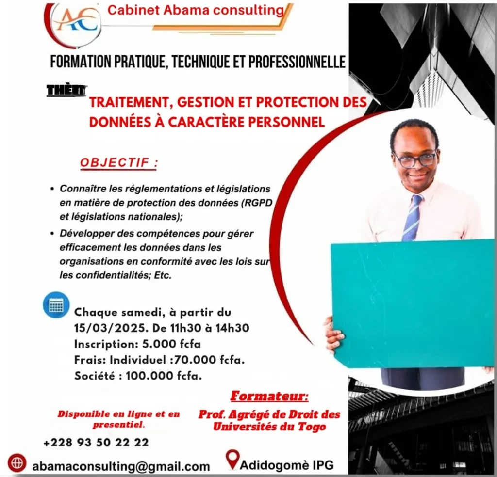 traitement la gestion et la protection des donnees a caractere personnel