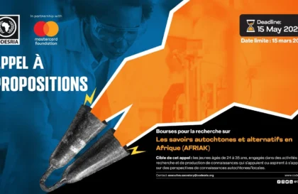 Bourses africaines CODESRIA/Mastercard Foundation