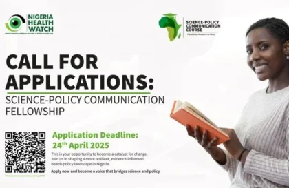 Bourse de communication scientifique et politique de Nigeria Health