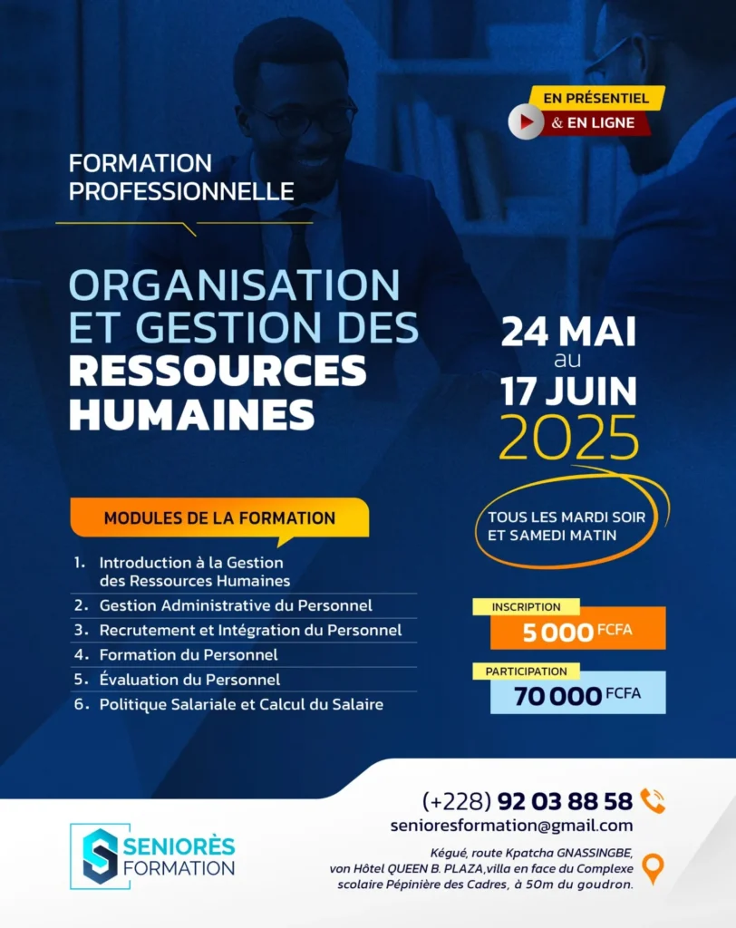 formation professionnelle en organisation