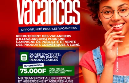 job de vacances togo