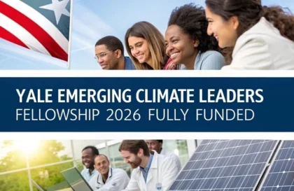 Bourse Yale Emerging Climate Leaders Fellowship