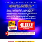 job de vacances lomé togo