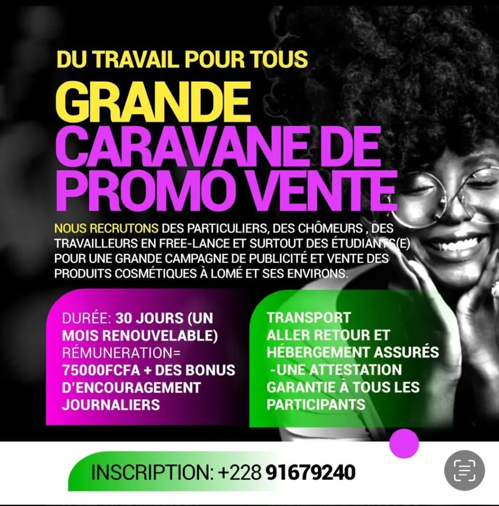 Grande caravane de Promo vente
