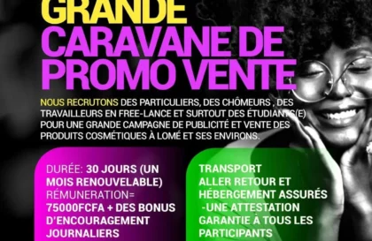 Grande caravane de Promo vente