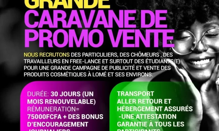 Grande caravane de Promo vente