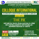 colloque international des consultants et experts en suivi et l’évaluation