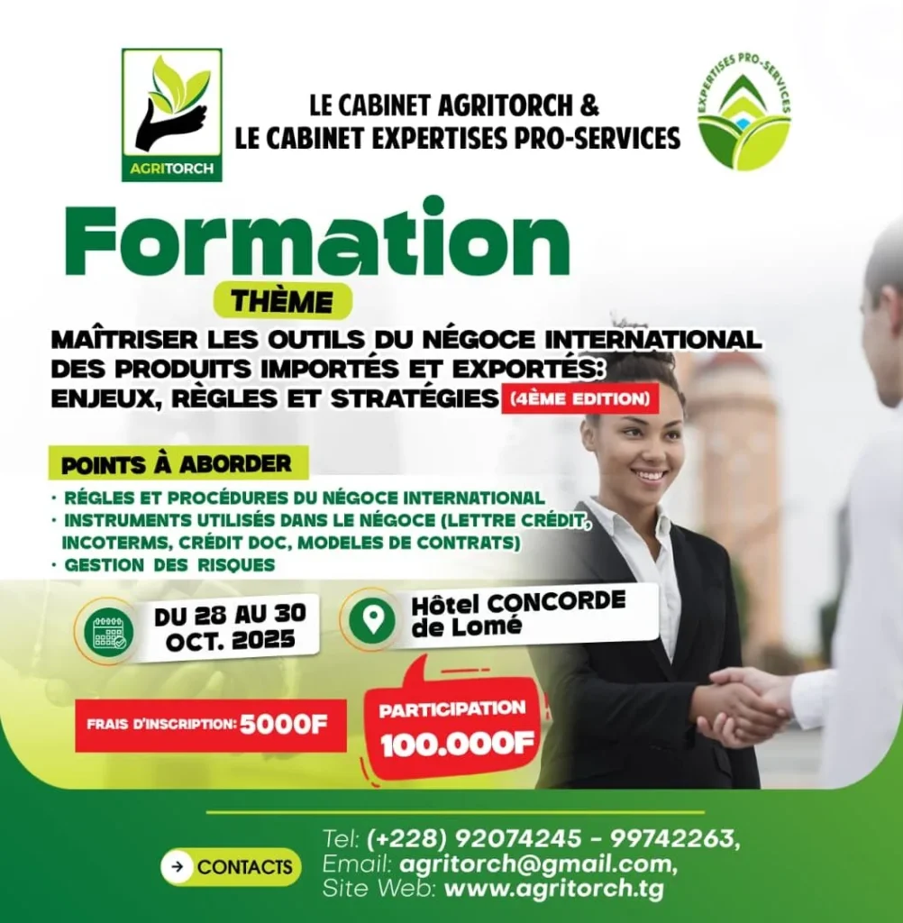 formation sur le négoce international