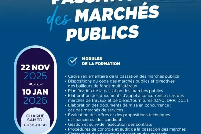 Formation en passation des marchés