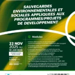 Formation en sauvegardes environnementales et sociales