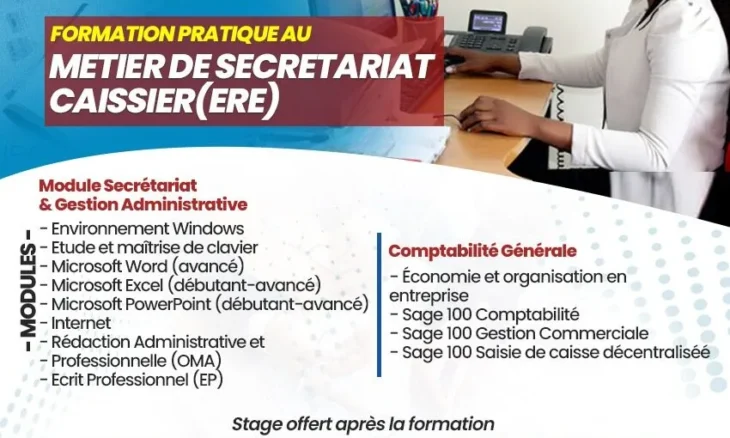Formation modulaire en Secrétariat – Caisse