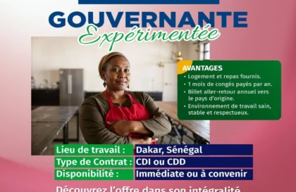 emploi - gouvernante expérimentée