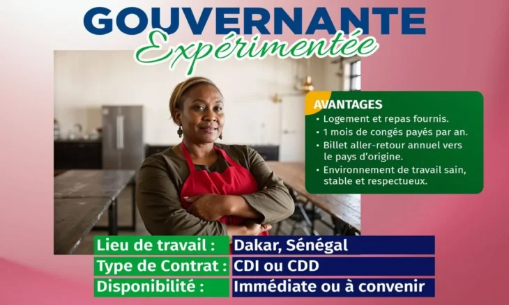 emploi - gouvernante expérimentée