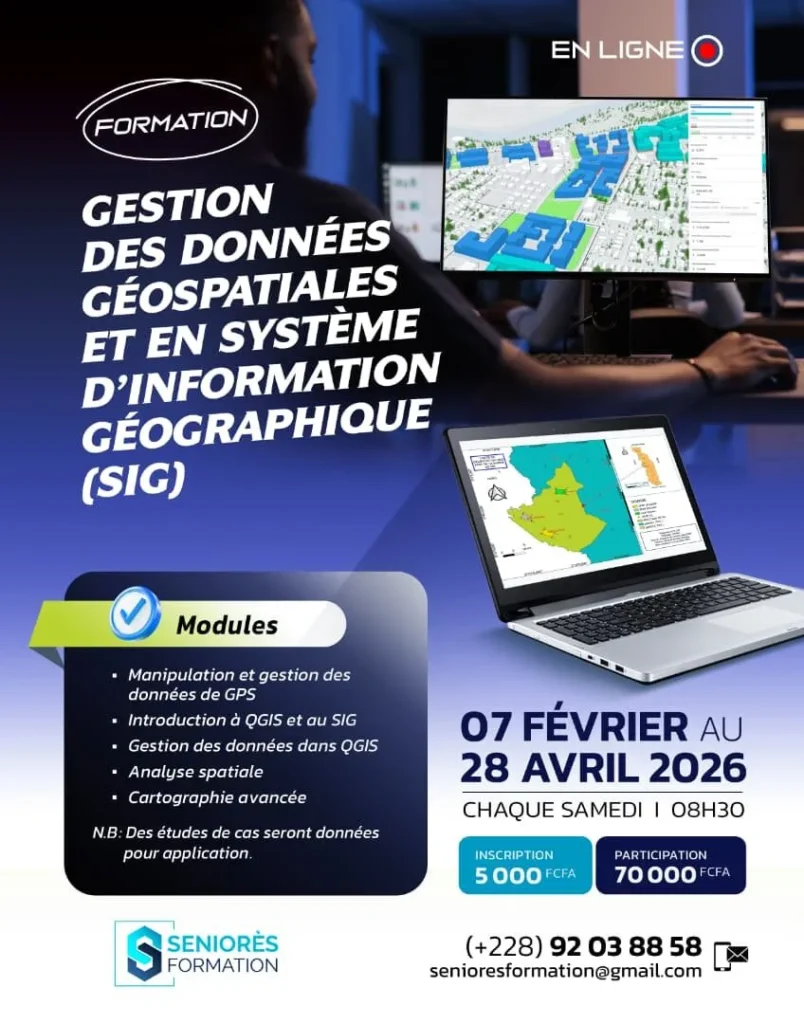 formation en gestion des données geospatiales 2026