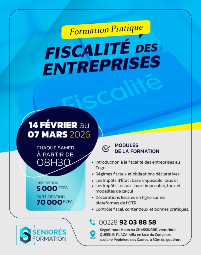formation sur les fiscalités des entreprises