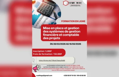 formation systemes gestion financiere comptable des projets