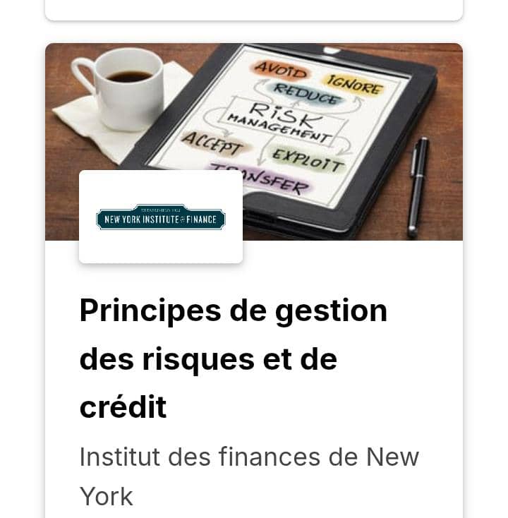 Gestion des risques et principes de crédit