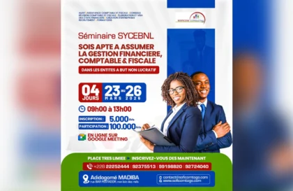 séminaire portant sur le système comptable des entités à but non lucratif