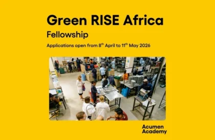 Bourse Green RISE Africa 2026
