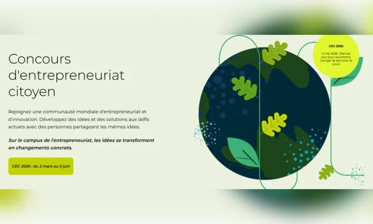 Concours d'entrepreneuriat citoyen 2026