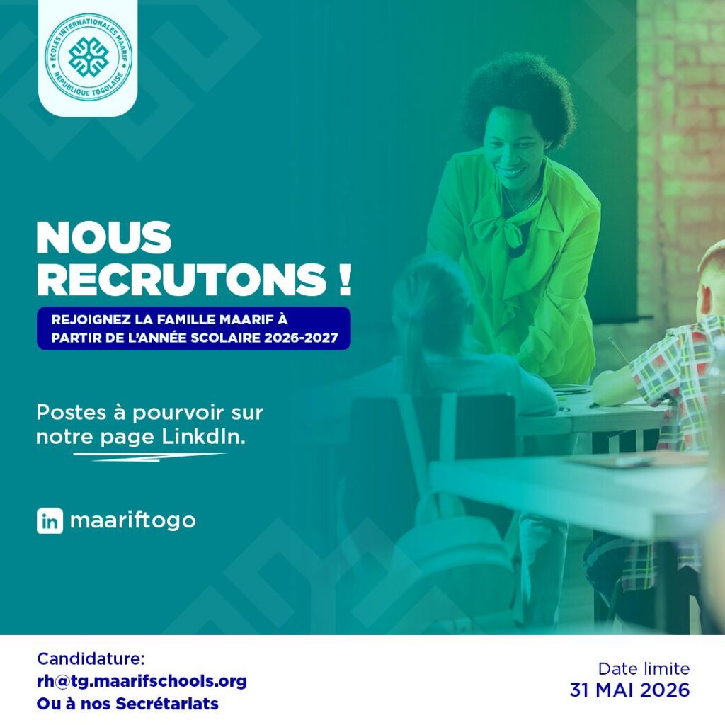 Ecoles-Internationales-Maarif-du-Togo recrutent