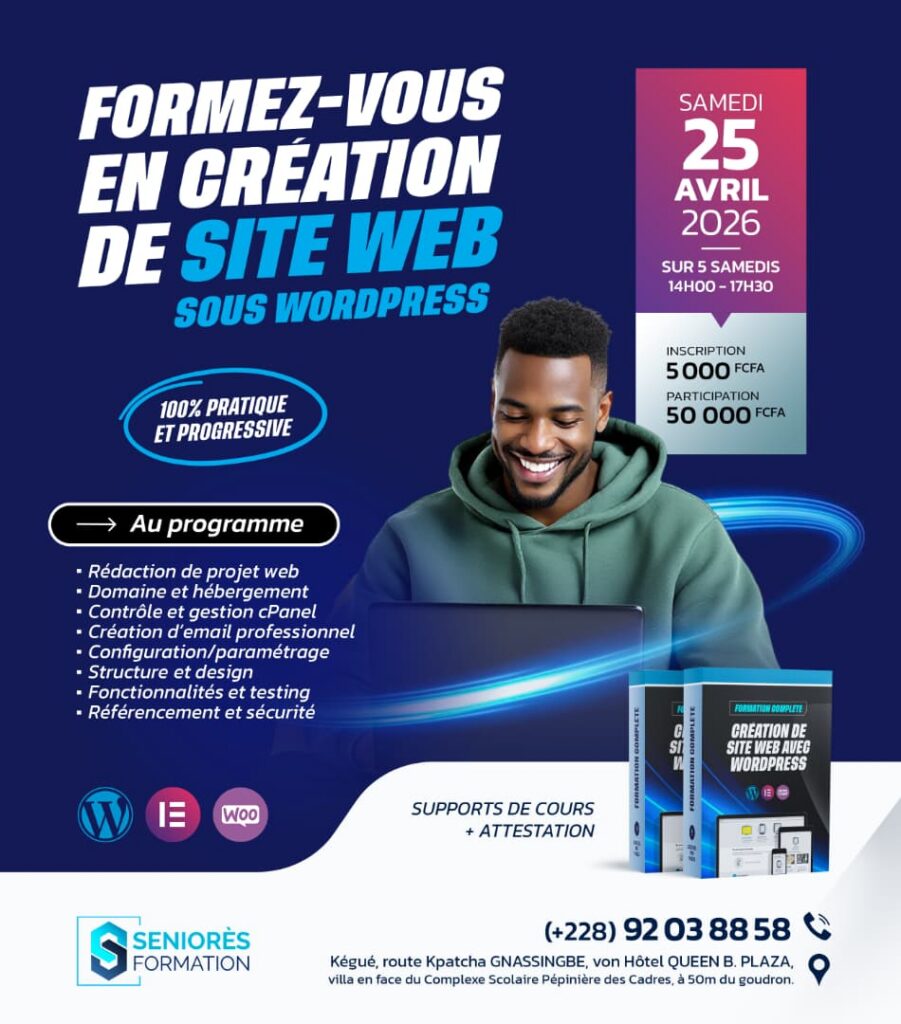 Formation en création de site web sous WordPress