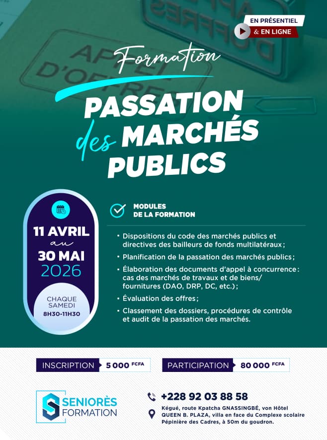 Formation en passation des marchés