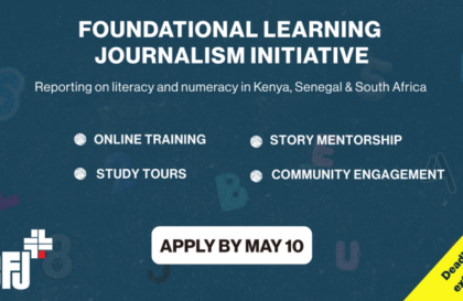 Bourse ICFJ 2026 journalistes Afrique