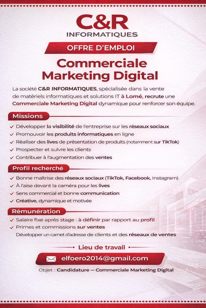 CR informatique recrute