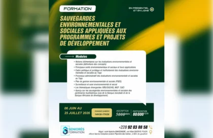 Formation en sauvegardes environnementales et sociales togo