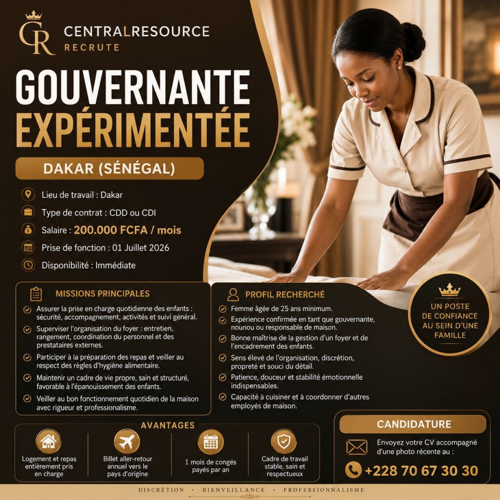 Gouvernante expérimentée