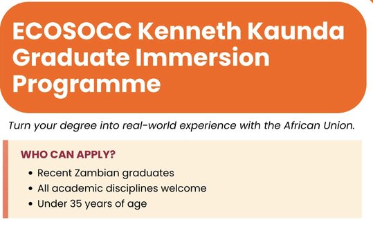 Programme ECOSOCC Kenneth Kaunda 2026